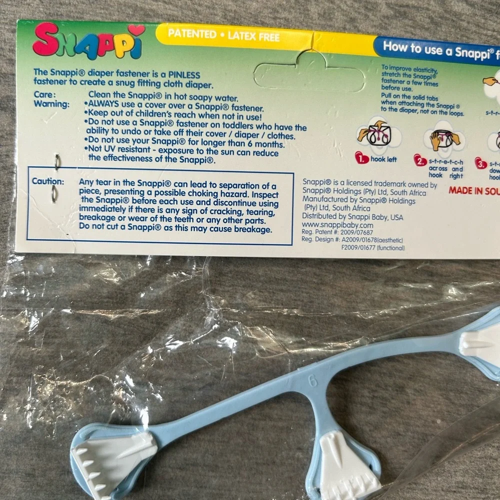 NWT Snappi cloth diaper fastener baby accessory cloth diapering closure hook pin